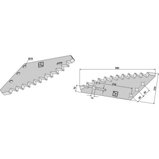 Futtermischwagenmesser